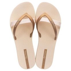 Japonki damskie Ipanema Kirei. Czarne klapki damskie Ipanema, bez wzorów, z materiału, bez obcasa. Za 69.99 zł.