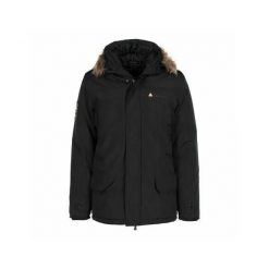 Parka Peak Mountain Capeak. Czarne parki męskie Peak Mountain, xl, bez wzorów, z futra. Za 336.50 zł.