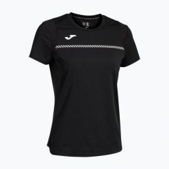 Koszulka tenisowa damska Joma Smash W. Czarne koszulki sportowe damskie Joma, xs, bez wzorów, z materiału, bez kołnierzyka, bez ramiączek, tenisowe. Za 119.99 zł.