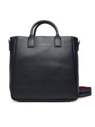Tommy Hilfiger Torebka AW0AW17971 Granatowy. Niebieskie torebki do ręki damskie Tommy Hilfiger, bez wzorów, ze skóry, bez dodatków. Za 449.99 zł.