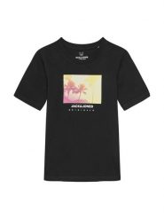Jack & Jones Junior T-Shirt Varenna 12278349 Czarny Regular Fit. Czarne t-shirty dla chłopców Jack & Jones Junior, bez wzorów, z bawełny, bez ramiączek. Za 39.99 zł.