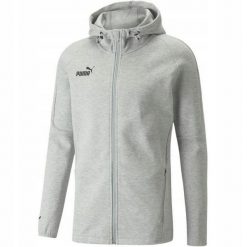 Męska Bluza Z Kapturem TeamFINAL Casuals Full Zip. Szare bluzy męskie Puma, m, bez wzorów, z kapturem. Za 344.99 zł.