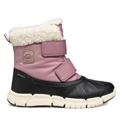 Śniegowce Geox. Czerwone śniegowce dziewczęce Geox, bez zapięcia. Za 289.99 zł.