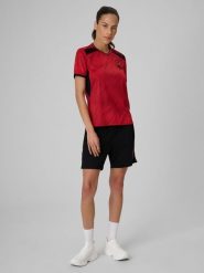 4F Spodenki piłkarskie szybkoschnące damskie - czarne XL. Czarne szorty damskie 4f, xl, bez wzorów, z materiału. Za 139.99 zł.