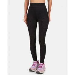 Damskie spodnie outdoorowe Kilpi MOUNTERIA-W. Czarne legginsy damskie Kilpi, bez wzorów, trekkingowe. Za 267.13 zł.