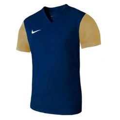 Męska Koszulka Tiempo Premier II. Niebieskie koszulki sportowe męskie Nike, m, bez wzorów, z materiału, bez kołnierzyka, bez ramiączek, do piłki nożnej, dri-fit (nike). Za 106.10 zł.
