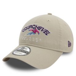 Czapka z daszkiem New Era. Brązowe czapki i kapelusze damskie New Era, bez wzorów. Za 99.99 zł.