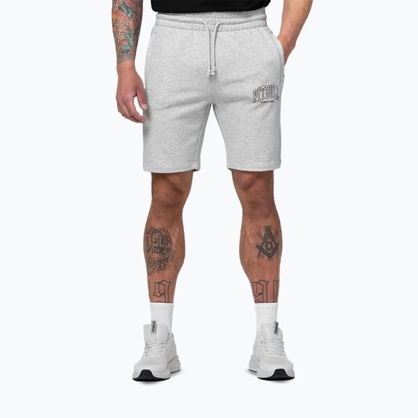 Spodenki męskie Pitbull Badger. Szare szorty męskie PITBULL, m, bez wzorów, z bawełny, eleganckie. Za 159.99 zł.