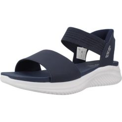 Sandały SKECHERS SLIP INS - SUMMERVILLE Niebieski. Niebieskie sandały damskie Skechers, bez wzorów, z syntetyku, bez obcasa, bez zapięcia. Za 297.99 zł.