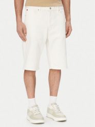 HUGO Szorty jeansowe 50561648 Kremowy Relaxed Fit. Białe szorty męskie Hugo, m, bez wzorów, z bawełny. Za 449.99 zł.