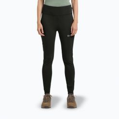 Spodnie trekkingowe damskie Jack Wolfskin Klintal Tights. Czarne spodnie sportowe damskie Jack Wolfskin, s, bez wzorów, z elastanu, trekkingowe. Za 319.99 zł.