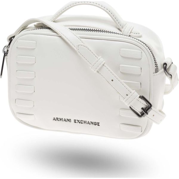 Torebka Armani Exchange. Czarne torebki do ręki damskie Armani Exchange, bez wzorów, wizytowe, bez dodatków. Za 586.99 zł.