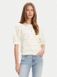 United Colors Of Benetton Sweter 10C1E10DO Beżowy Regular Fit. Brązowe swetry damskie United Colors Of Benetton, xs, bez wzorów, z bawełny, bez kołnierzyka, bez ramiączek, bez kaptura. Za 169.99 zł.
