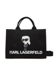 KARL LAGERFELD Torebka A2W50047 Czarny. Czarne torebki do ręki damskie KARL LAGERFELD, bez wzorów, z materiału, bez dodatków. Za 419.99 zł.