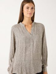 More & More koszulka w stylu bluzki Kobiety wiskoza beżowy, 44. Brązowe bluzki damskie More & More, bez wzorów, z wiskozy, eleganckie, bez kołnierzyka, bez ramiączek. Za 279.95 zł.