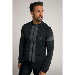 Męska Kolarska kurtka Softshell FLEXNAMIC® Odzież rowerowa polarek stójka. Czarna kurtki męskie JAY-PI, m, bez wzorów, z elastanu, bez kaptura. Za 343.99 zł.