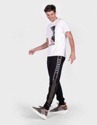 Les Hommes Spodnie Jogging | UHJ102750U | Jogging | Mężczyzna | Czarny, Khaki. Brązowe spodnie materiałowe męskie Les Hommes, m, bez wzorów, z bawełny. W wyprzedaży za 499.00 zł.