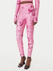 Versace Jeans Couture Legginsy 80HAC101 JS532 Fioletowy Slim Fit. Fioletowe jeansy damskie Versace Jeans Couture, bez wzorów, z jeansu. Za 829.99 zł.