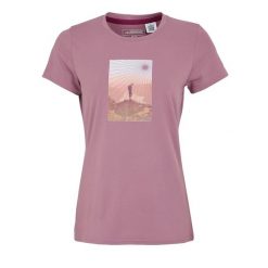 Koszulka Damska Fingal Sunburst Stretch T-shirt. Czerwone t-shirty damskie Regatta, s, bez wzorów, sportowe, bez kołnierzyka. Za 43.99 zł.