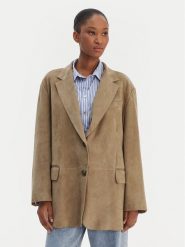 Weekend Max Mara Marynarka Cedro 2615441051 Khaki Relaxed Fit. Brązowe żakiety damskie Weekend Max Mara, m, bez wzorów, ze skóry. Za 2,939.00 zł.