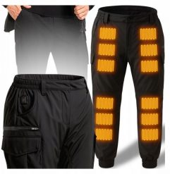 SPODNIE GRZEWCZE PODGRZEWANE POWERBANK KANZA. Spodnie sportowe męskie Hitbaits, m, bez wzorów. Za 199.89 zł.