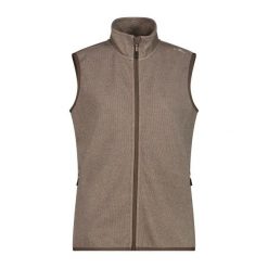Damska kurtka bez rękawów z kapturem CMP Knit-Tech. Białe kurtki damskie CMP, xl, bez wzorów, z materiału, z kapturem. Za 239.45 zł.