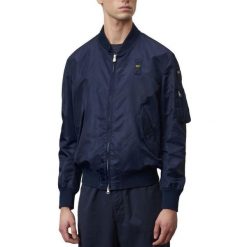 Kurtka BLAUER GIUBBINI CORTI FODERAT Niebieski. Niebieskie kurtki męskie Blauer, bez wzorów, z tkaniny, bez kaptura. Za 788.99 zł.