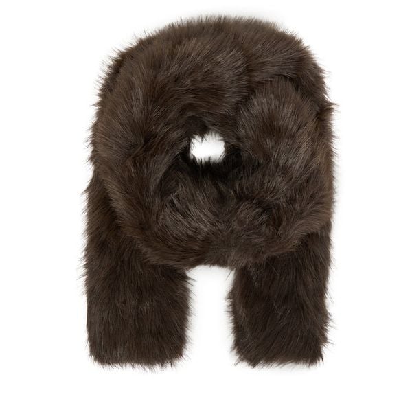 Szalik Guess. Brązowe szaliki i chusty damskie Guess, z aplikacjami. Za 199.99 zł.