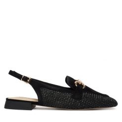 Baleriny Caprice. Czarne baleriny damskie Caprice, bez wzorów, bez obcasa. Za 299.99 zł.