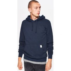 Bluza BASIC z kapturem - Granatowy. Bluzy męskie marki Cropp. Za 79.99 zł.