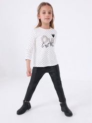 Mayoral Legginsy 4.780 Czarny Regular Fit. Czarne legginsy dla dziewczynek Mayoral, bez wzorów, z syntetyku. Za 99.99 zł.