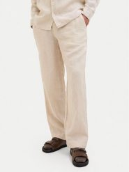 Jack & Jones Chinosy St. Karl 12253120 Beżowy Loose Leg. Brązowe eleganckie spodnie męskie Jack & Jones, m, bez wzorów, ze lnu. Za 329.99 zł.