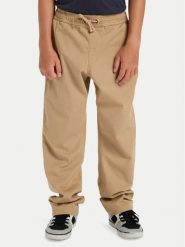 Quiksilver Spodnie materiałowe Taxer Heavy Twill EQBNP03132 Beżowy Cargo Fit. Brązowe spodnie materiałowe dla chłopców Quiksilver, bez wzorów, z bawełny. Za 229.99 zł.