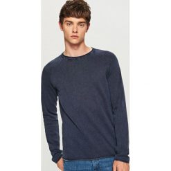 Sweter - Granatowy. Niebieskie swetry przez głowę męskie Reserved. Za 69.99 zł.