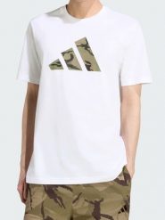 Adidas T-Shirt Camo Three Bar Logo Graphic (KT1687). Zielone t-shirty męskie Adidas, m, bez wzorów, bez kołnierzyka. Za 80.27 zł.