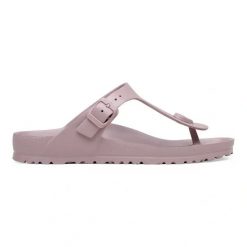 Birkenstock Gizeh EVA Faded Purple Japonki damskie. Fioletowe klapki damskie Birkenstock, bez wzorów, eleganckie, bez obcasa. Za 189.99 zł.