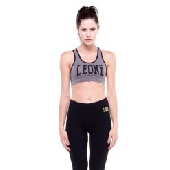 Odzież sportowa na siłownia na co dzień. Szara obuwie sportowe damskie LEONE 1947 APPAREL, bez wzorów, na fitness i siłownię. W wyprzedaży za 69.47 zł.