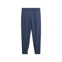 Spodnie do biegania Superdry Essential Logo. Niebieskie spodnie sportowe męskie Superdry., s, z aplikacjami, z dresówki, do biegania. Za 377.20 zł.