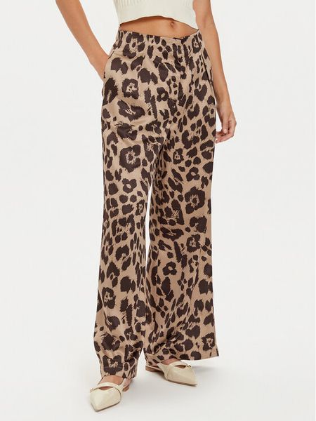 Vero Moda Spodnie materiałowe Merle 10295435 Beżowy Loose Fit. Brązowe spodnie materiałowe damskie Vero Moda, m, bez wzorów, z materiału. Za 89.99 zł.