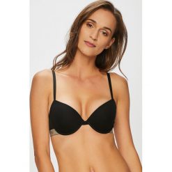 Emporio Armani - Biustonosz. Brązowe biustonosze Emporio Armani, z haftami, z bawełny. W wyprzedaży za 179.90 zł.