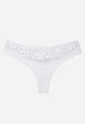 Szare Majtki Stringi z Bawełną Ozdobione Koronką Thelanthe. Szare stringi damskie Born2be, l, z aplikacjami, z bawełny. Za 9.99 zł.