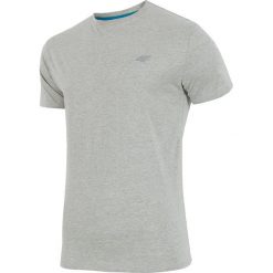 T-shirt męski TSM001Z - jasny szary melanż. Szare t-shirty męskie 4f, na jesień, melanż, z bawełny. Za 34.99 zł.