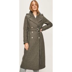 Tommy Hilfiger - Płaszcz. Szare kurtki damskie Tommy Hilfiger, m, bez wzorów, z kaszmiru, bez kaptura. Za 1,699.00 zł.