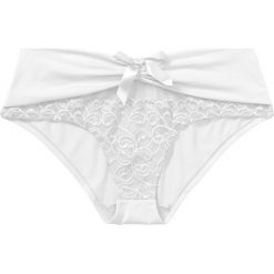 Figi panty. Fioletowe figi damskie bonprix, bez wzorów, z bawełny. Za 32.99 zł.