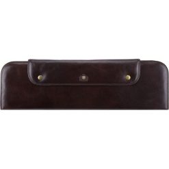 Etui na krawaty 39-3-007-3. Brązowe krawaty i muchy marki Wittchen, bez wzorów, ze skóry. Za 899.00 zł.