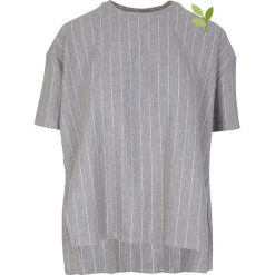 Koszulka "Aixa" w kolorze szarym. T-shirty damskie Frieda Sand, w paski, z bawełny, z okrągłym kołnierzem, z krótkim rękawem. W wyprzedaży za 108.95 zł.