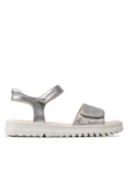 Geox Sandały J S.Coraile G. B J256EB 0NFEW C1007 D Srebrny. Szare sandały dziewczęce Geox, ze skóry, bez zapięcia. Za 149.99 zł.