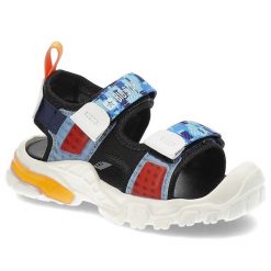 Niebieskie Sandały Big Star Wygodne Buty Dziecięce. Niebieskie sandały chłopięce Big Star, ze skóry ekologicznej, bez zapięcia. Za 109.00 zł.