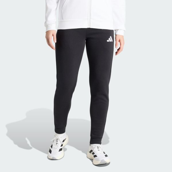 Spodnie dresowe Entrada26. Białe spodnie dresowe damskie Adidas, l, z aplikacjami, z bawełny. Za 199.00 zł.