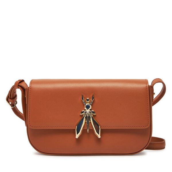 Torebka Patrizia Pepe. Brązowe listonoszki damskie Patrizia Pepe, bez wzorów, bez dodatków. Za 679.99 zł.